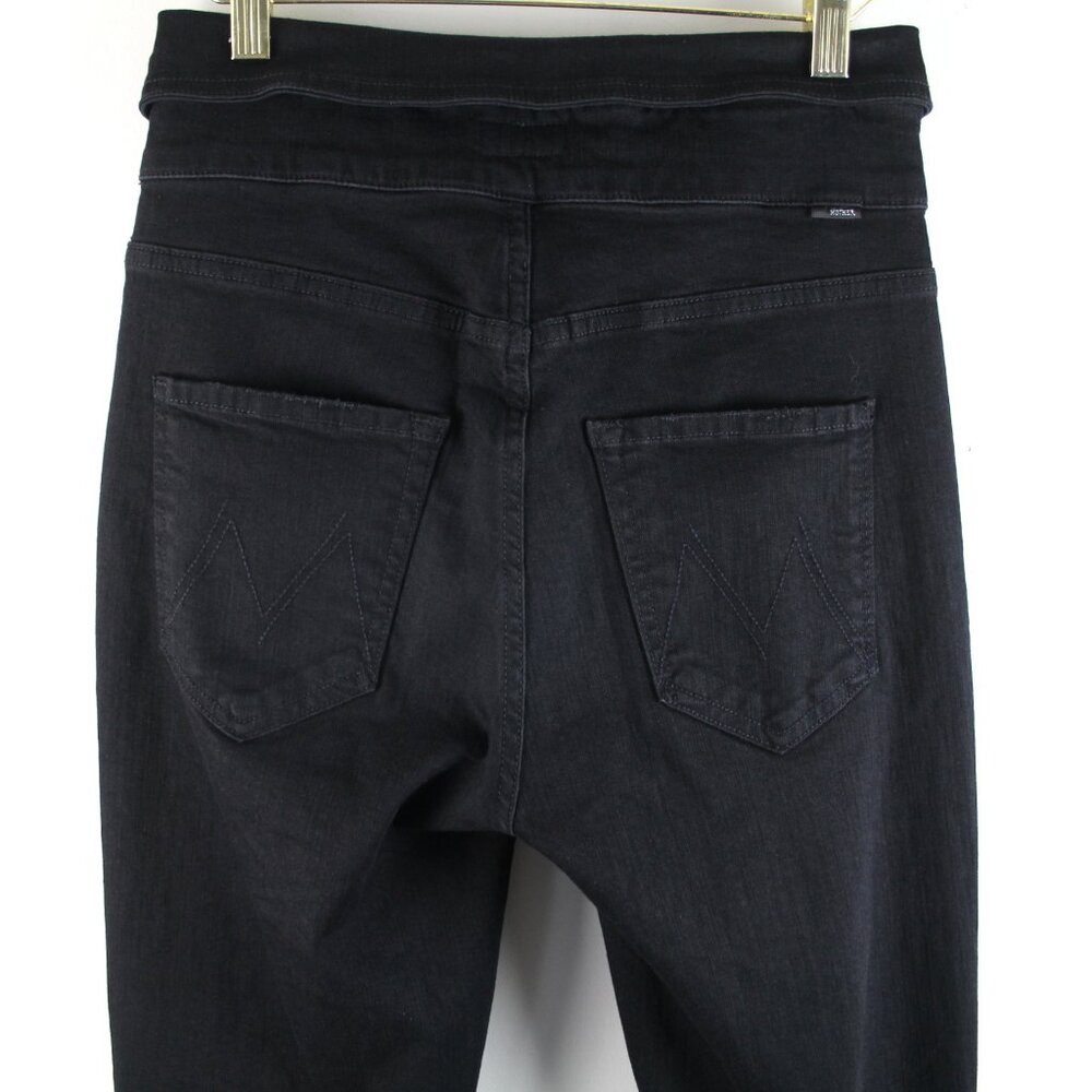 Revolve MOTHER The Triple Stack Runaway Not Guilty Black Belted Jeans 26 - Picture 5 of 8